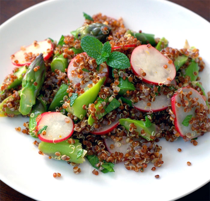 Spring Eats Asparagus Radish & Quinoa Salad Tasting Notes